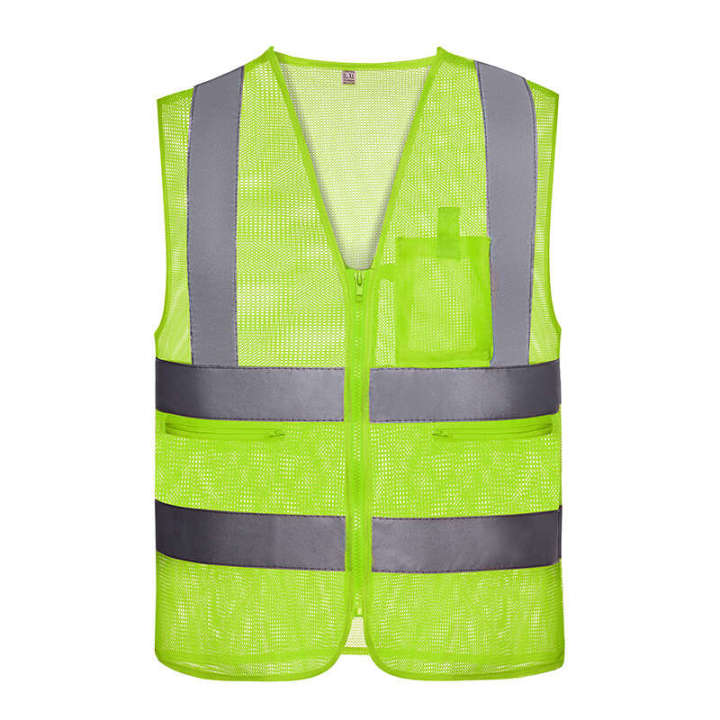 Reflective vests road traffic construction, night light for construction sites, volunteer safety protection vest, illuminated clothing