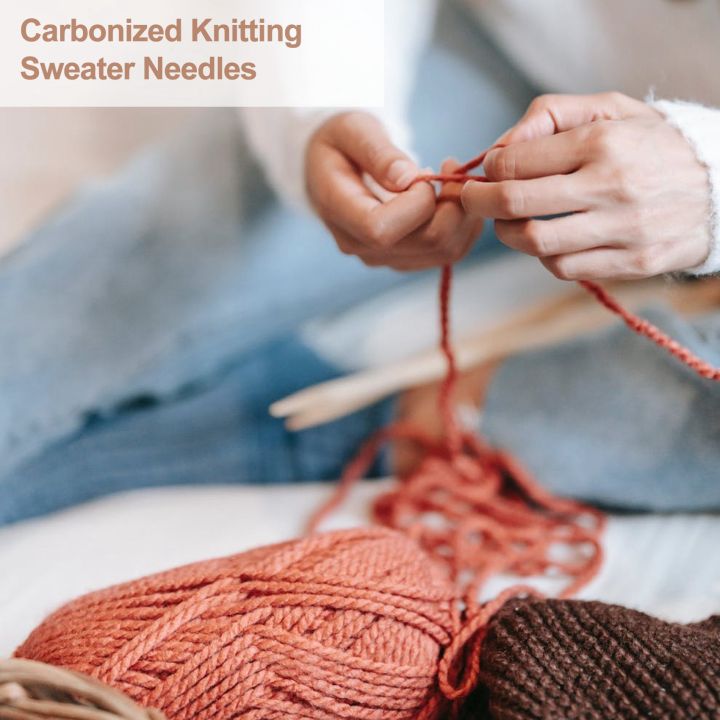 5%20Sets%20of%2011%20Sizes%205"%20(13cm)%20Double%20Pointed%20Carbonized%20Bamboo%20Knitting%20Kits%20Needles%20Set%20(2.0mm%20-%205.0mm)%20-%20Image%206
