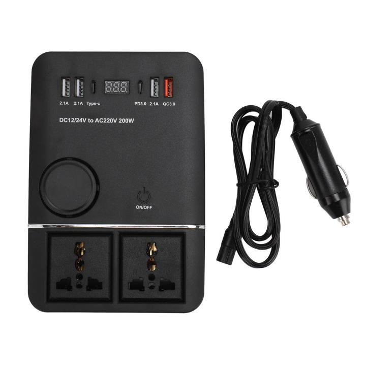 200W%20Power%20Inverter%20DC%2012V%20to%20AC%20240V%20Car%20Power%20Inverter%20with%203%20USB%20Port%20Type%20C%20Port%20QC3.0%20Port%20PD3.0%20Port%202%20Cigarette%20Lighter%20-%20Image%203