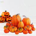 16Pcs Artificial Pumpkins Foam Pumpkins for Kitchen Table Thanksgiving. 