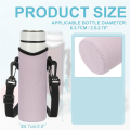 Neoprene Insulated Water Bottle Sleeve 12 Oz with Strap, Glass Drink Bottle Carrier Bag Design. 