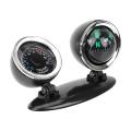 2 in 1 Compass Thermometer Guide Ball Car Ornaments Direction Dashboard Ball Automotive Accessories. 