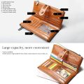 Top Quality Women Long Wallets Fashion PU Leather Card Holder Classic Female Coin Purse Zipper Brand Wallet for Women Clutch Bag. 
