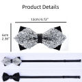 Men Adult Bowtie Shiny Fashion Wedding Party Formal Gift Multicolor Adjust Neck Bow Tie. 