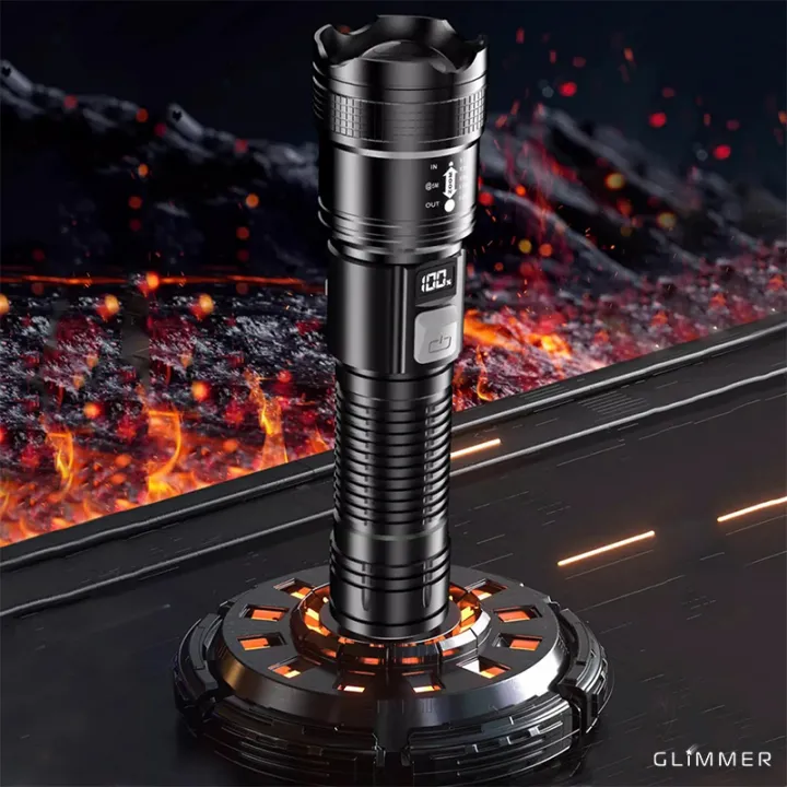 LED%20Camping%20Flashlight%201200mAh%2010W%20%20800%20Lumen%20USB%20Rechargeable%20Tactical%20Torch%20with%20Digital%20Display%20ABS%20-%20Image%207