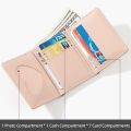 Small Wallet for Women Fashion Girls Cute 3D Cat Face Glitter Ears Wallet with Tail Tri-Folded Wallet ID Card Case with Zipper Pocket.