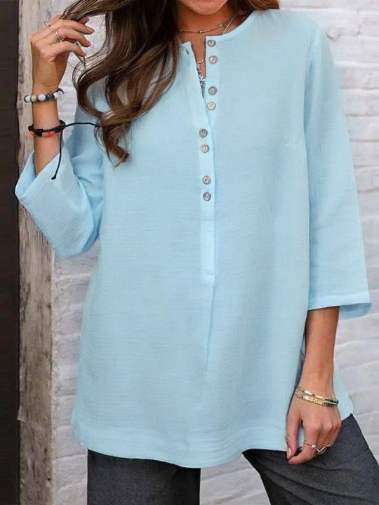 Comfortable%20Vibes:%20Lightweight%20Cotton%20Tunic%20Top%20for%20Women%20-%20Image%206