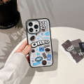 Creative Oreo Graffiti Biscuit Box Transparent Acrylic Phone Case Suitable for iPhone 15 14 Plus 13 Pro Max 12 12Pro 11 hard protective case soft shockproof phone case.