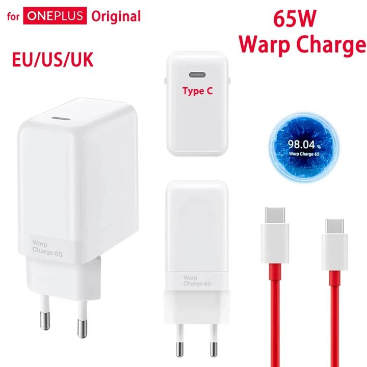 65W Compatible OnePlus Dash Warp Charge Cable, 6.5A Type-C to USB C PD