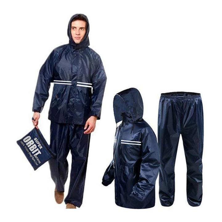 Orbit Raincoat with Pants Waterproof Seam Sealing High Quality Raincoat (Full Set)