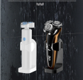 Electric Shaver Razor Wall-Mounted Holder Traceless Toothbrush Stand Rack Space Saving Storage Holder Bathroom Accessories.
