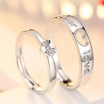 Love Promise Couple Finger Ring - Stylish Band for Men And Women