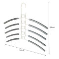 Clothes Hanger Organizer 5-in-1 Multi-layer Anti-slip Clothing Hanger for Space Saving Closet Organization Perfect for Shirts Dresses Sweaters Closet Storage Racks. 