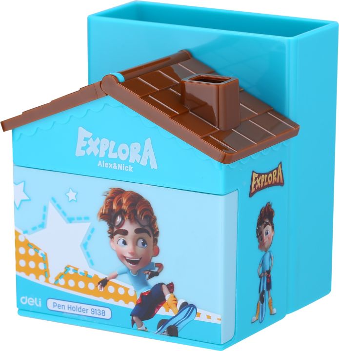 Deli%20E9138%20House%20Shape%20Cartoon%20Pen%20Stand%20%E2%80%93%20Assorted%20Colors%20Cute%20Desk%20Organizer%20for%20Kids%20&%20Office%20Use%20-%20Image%203