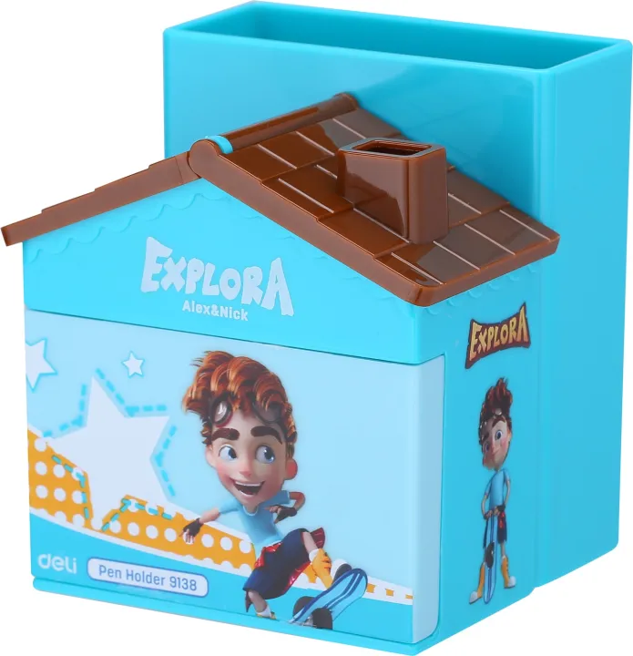 Deli%20E9138%20House%20Shape%20Cartoon%20Pen%20Stand%20%E2%80%93%20Assorted%20Colors%20Cute%20Desk%20Organizer%20for%20Kids%20&%20Office%20Use%20-%20Image%203