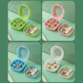 Portable Jewelry Box Double-layer Storage Box Small Exquisite Travel Jewelry Ring Earrings Stud Jewelry Box.