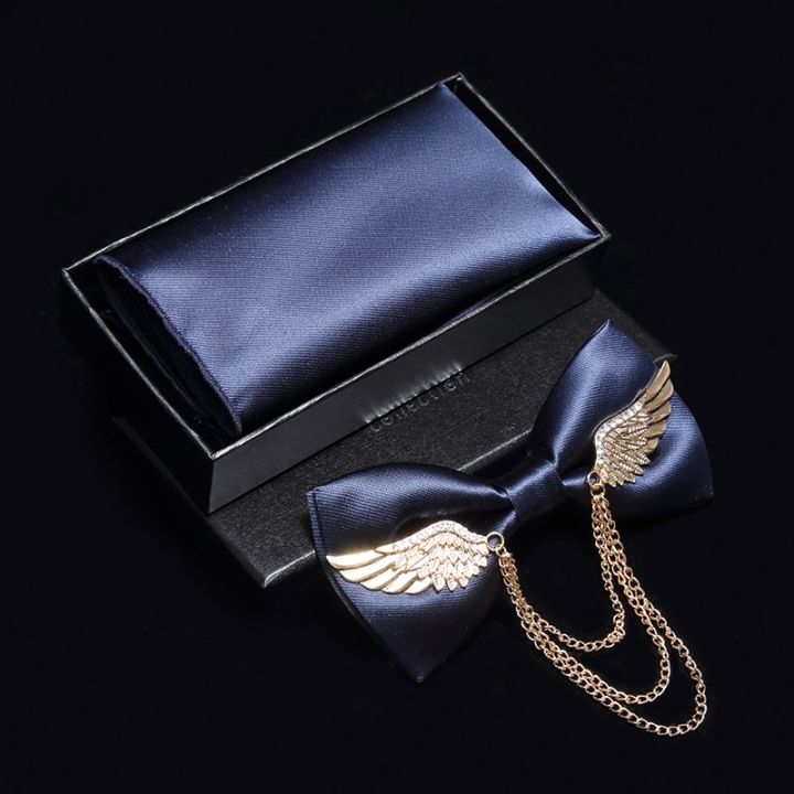 Adjustable%20Men's%20Bow%20Tie%20Metal%20Wing%20Bowtie%20Pocket%20Square%20Towel%20Handkerchief%20Gift%20Set%20Formal%20Neck%20ties%20Wedding%20Party%20Accessories%20-%20Image%208