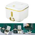 Plastic Rice Storage Box Sealed Moisture Proof Grain Container for Pet Food. 