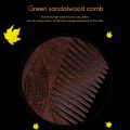 Unisex Sandalwood Comb Women Men Home Travel Wood Anti-Static Fine-Tooth Comb Wooden Handles Hair Comb. 