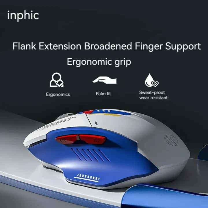 Mecha%20Edition%20Wireless%20Mouse%20Silent%20Rechargeable%20Mouse%20Type-C%20LED%20Light%20Mouse%20For%20Computer%20PC%20Laptop%20Office%20Gaming%20-%20Image%202