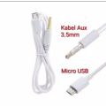 Cable Micro USB to Jack AUX 3.5mm Untuk Sound Card V8 V8s V8 Plus. 