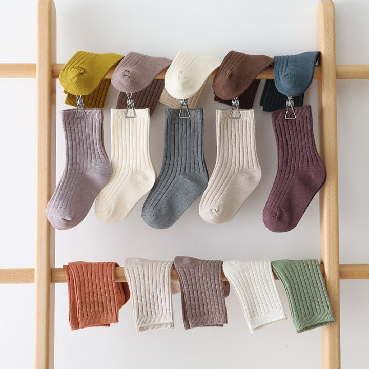 Spring%20and%20autumn%20new%20children's%20socks%20men's%20treasure%20female%20treasure%20cotton%20socks%20double%20needle%20medium%20tube%20socks%20baby%20newborn%20socks%20wholesale%20in%20large%20quantities%20-%20Image%202