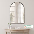Bathroom Mirror with Cupboard Frame, Mirrors for Wall, Bedroom, Vanity, Living Room, for Modern Minimalist Farmhouse Home Decor 24/16 Inch.