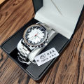 OMYA Waterproof Men's Watch Stainless Steel Strap Calendar Men's Quartz Watch Cross Border Belt Watch Wholesale.
