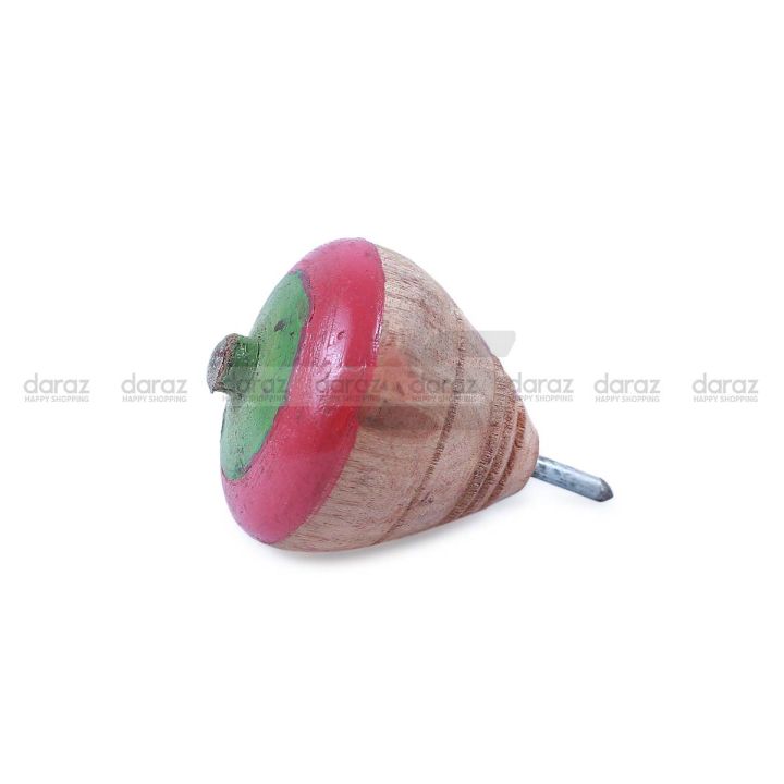 Wooden Latim toy spinner toy 1 Pieces for Your Baby - Traditional Playing Lattu- Free Ropes