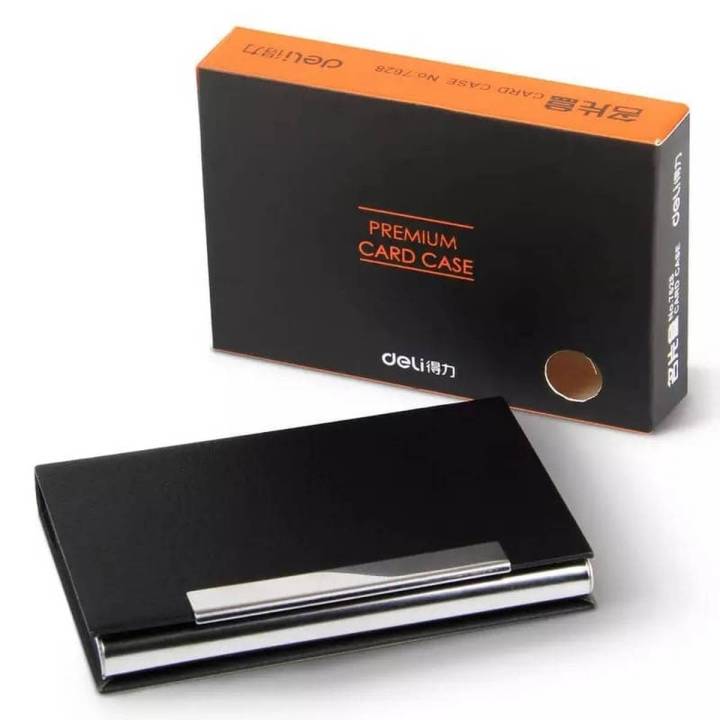 Business Stainless Steel Name Credit ID Card Holder Metal Case Box Wallet Pocket