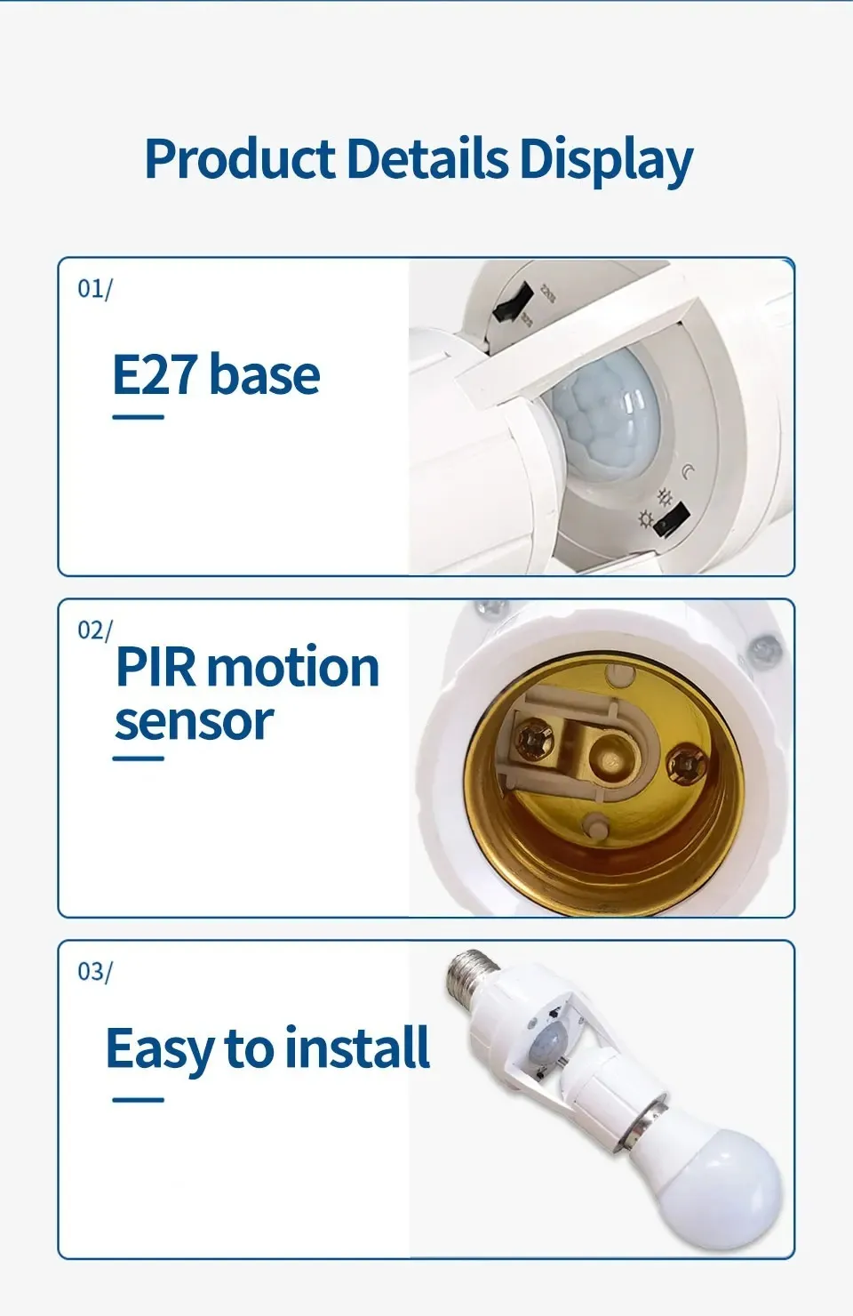 Automatic Magic Motion Sensor Bulb Holder | FineNpick Online Shop Bangladesh