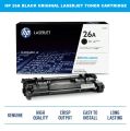 HP 26A Black Original LaserJet Toner Cartridge (For M402DN). 