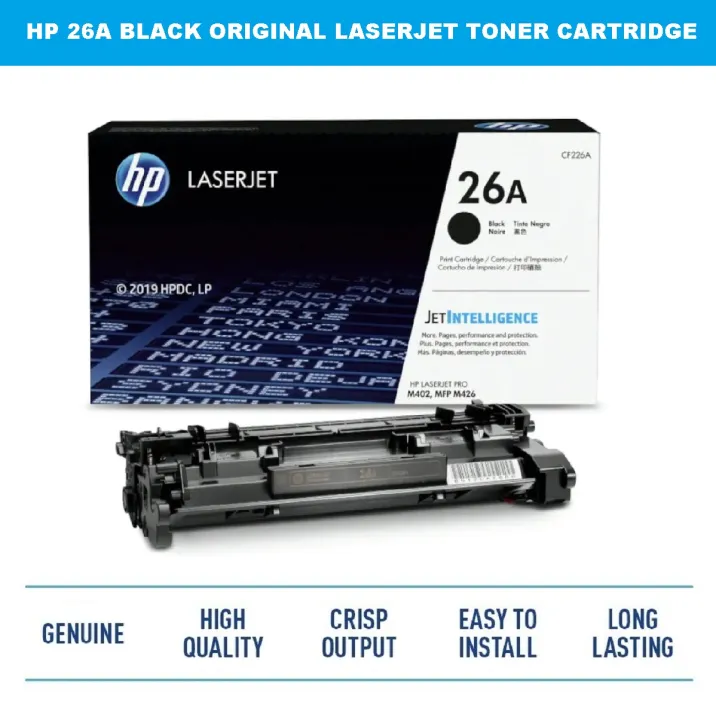 HP%2026A%20Black%20Original%20LaserJet%20Toner%20Cartridge%20(For%20M402DN)%20-%20Image%202