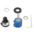 Potentiometer, Adjustable Resistor, High Precision Practical Low Power Consumption Durable for Rotary 500 Ohm.