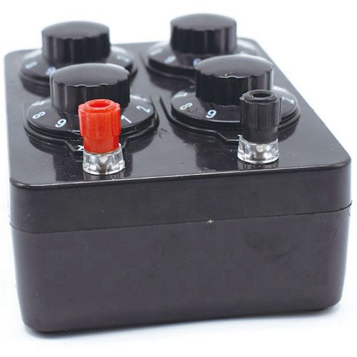 3X%200-9999%20Ohm%20Simple%20Resistance%20Box%20Precision%20Variable%20Decade%20Resistor%20Teaching%20Instrument%20-%20Image%203