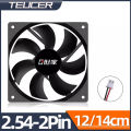 Teucer 12cm PSU 12V Cooler Fan 2.54-2Pin Interface 14cm Silent PC Chassis Power Supply Cooling Ventilator.