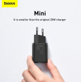 Baseus 25w Charger Adapter Super Si 1C fast wall charger black EU CCSUP-B01.