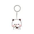 【Hottest Trends】 Schoolbag Ornaments Super Cute Couple Keychain Animal Cartoon Bubu Dudu Panda Bear Keyring Kawaii Sweet Cute Cartoon Bubu Dudu Key Chain School Bag Accessories. 