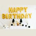 Happy Birthday Balloon Banner, Aluminum Foil Letters Banner Balloons for Party Supplies, Birthday Decorations. 