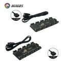 Motherboard AURA RGB Splitter 12V / 5V Header, Addres D-RGB SYNC Hub, Transfer Extension Cable For ASUS GIGABYTE MSI-JST-4Pin 12V. 
