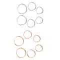 3 Pair/Set Fashion Women Girl Simple Round Circle Small Ear Stud Earring
 Podazz. 