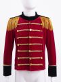 Ringmaster Costume Kids Boys Long Sleeves Velvet Coat Jacket Red Circus Lion Tamer Halloween Party Holiday Cosplay Fancy Dress. 