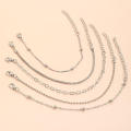 5PCS bracelet set Bracelet set Exquisite craftsmanship Copper material Stylish design Copper chain bracelet Hand-made bracelet set Handcrafted Handmade bracelet for Casual wear Party accessories Gift. 