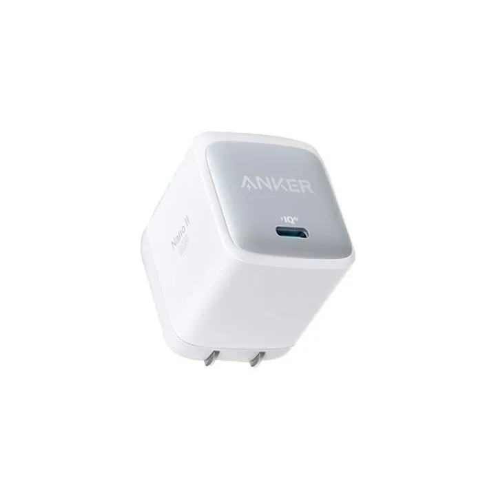 Anker Nano II 30W GaN II USB C Fast Charger Adapter-white