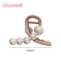 Vintage Hair Claw Clasp Stylish Faux Pearl Hair Claw with Cross Hollow Out Design Strong Grip Anti-slip Hair Styling Tool for Women.