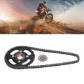 41T Rear Sprocket, Steel 420 Chain Sprocket Kit Anti Deformation Stable Power Transmission Perfect Fitting for Replacement for ATV. 