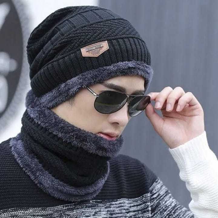 Knitted%20Hat%20Scarf%20Caps%20Neck%20Warmer%20Winter%20Hats%20For%20Men%20Women%20Skullies%20Beanies%20Warm%20Fleece%20Cap-Black%20-%20Cap%20For%20Men%20-%20Image%205