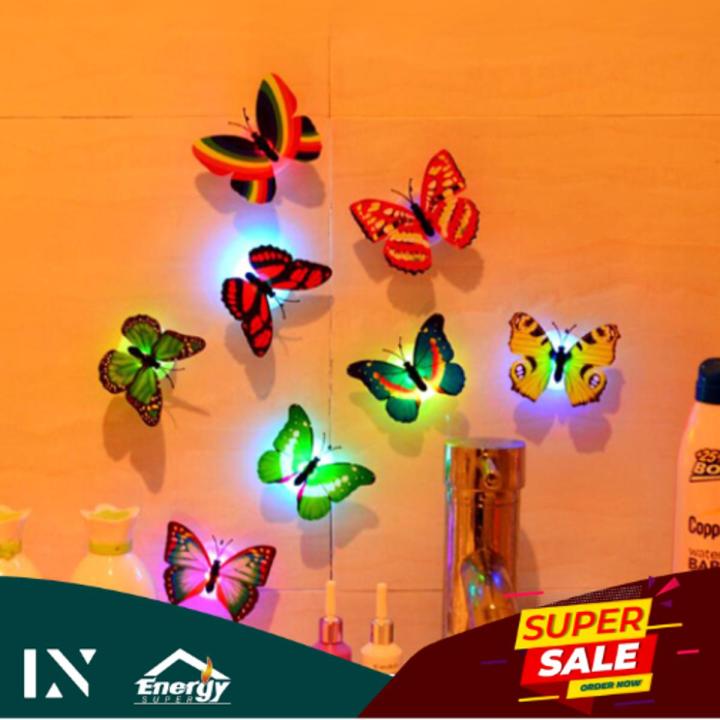 Colorful Butterfly LED Night Light Beautiful Wall