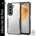 Xundd Back Cover for Infinix Hot 50 Pro Plus / Infinix Hot 50 Pro+ 4G Transparent Hybrid Hard PC Back Bumper. 