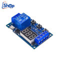 LED Display Automation Cycle Delay Timer Control Off Switch Delay Time Relay (6V 9V 12V 24V) XY-J02 DC 6~30V Support Micro USB 5V. 